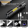 Mini Torch LED Rechargeable Flashlight Portable USB Charging Flashlight High Power Bank Camping Waterproof Long Range Lantern