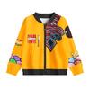 Demon Hunter Cosplay Jacket for Teens Zippered Baseball Jacket Bomber Coat Printed Fall Winter Costume for Role-Play Daily Wear