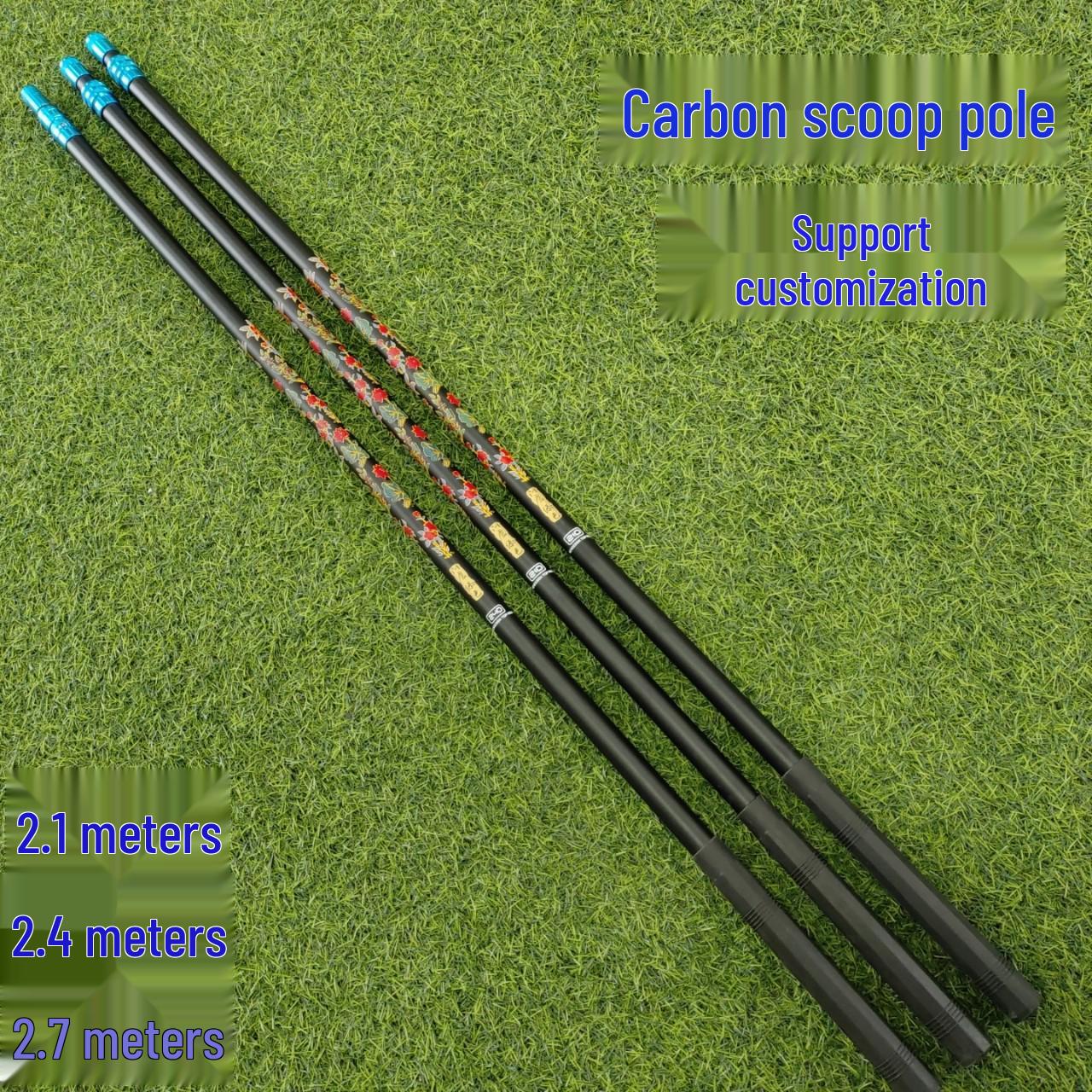 

Усиленная телескопическая рукоятка подсачека из углеволокна - Сверхжесткая, легкая, с головкой подсачека 2.1m