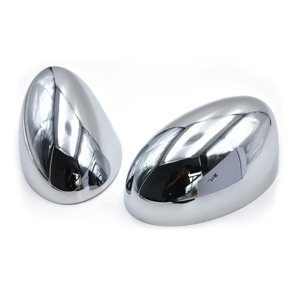2Pcs Car Rear View Mirror Cover For BMW Mini R50 R52 R53 Chrome Wing Mirror Cap Rearviewing Mirror Lid 2001-2006 489120050