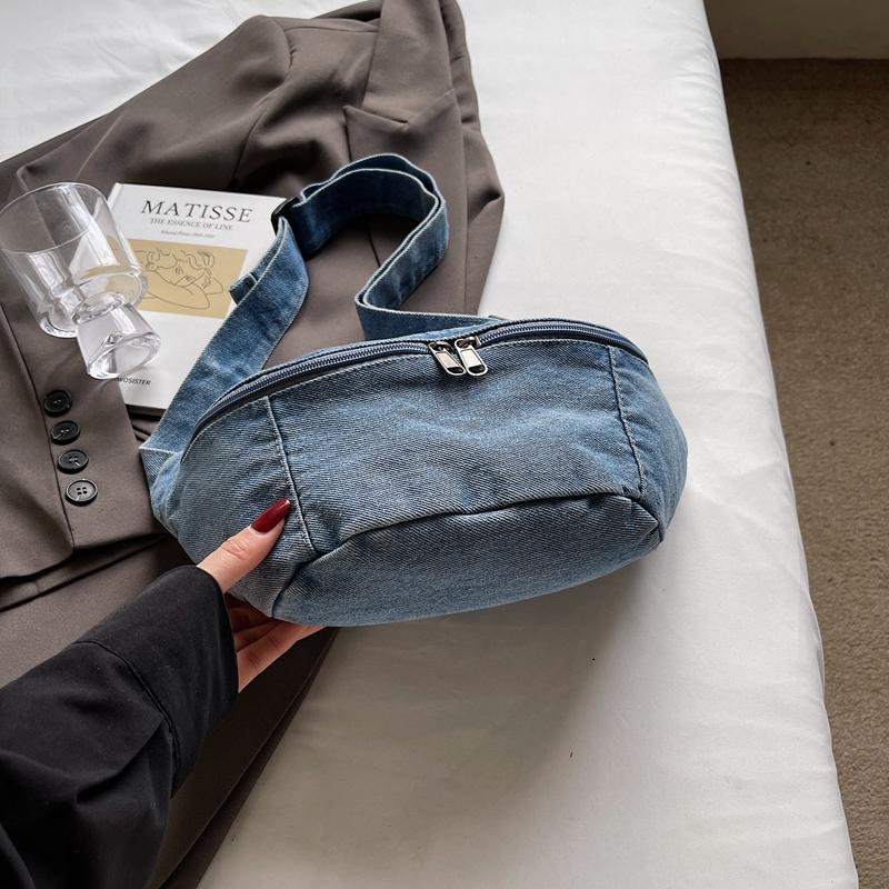 Denim Messenger Bag Hüfttasche Damen Outgoing Brusttasche