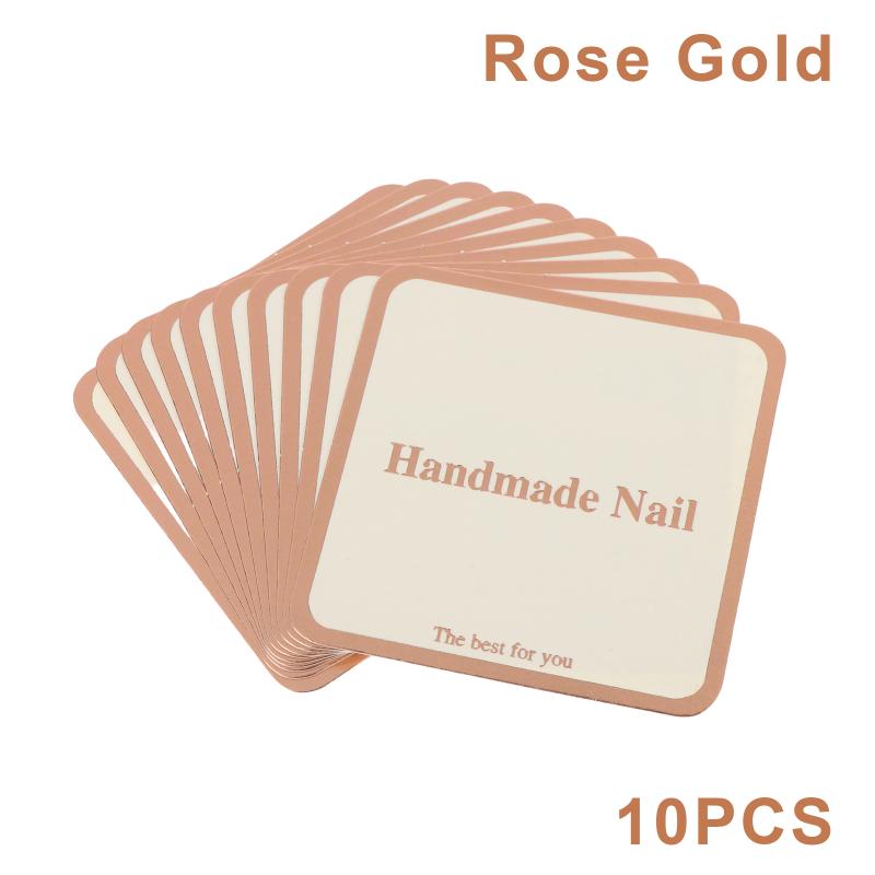 10 Sheets Press-On Nail Packaging Cards False Nail Design Swatch Display Handmade Manicure Sample Show Card For Salon