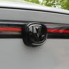 Changan UNIV Modified Car Black Carbon Fiber Logo Stickers for Front, Rear, and Steering Wheel