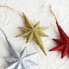 Sticky Powder Explosion Octagonal Star Pendant Ornament for Christmas Tree and Door Decoration
