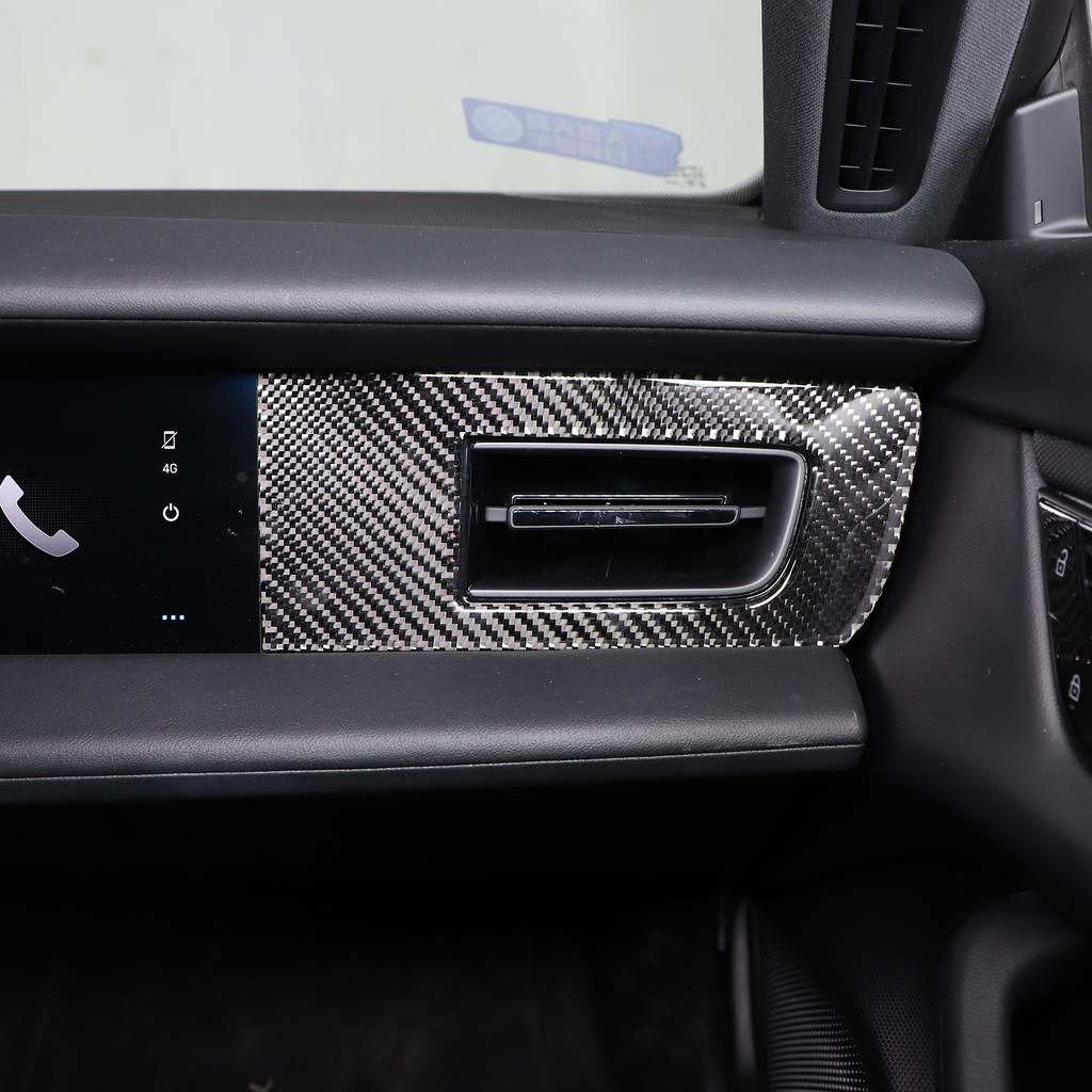 For Porsche Taycan    2022 Soft Carbon Fiber Car Side Air Vent Outlet Cover Trim Sticker Car