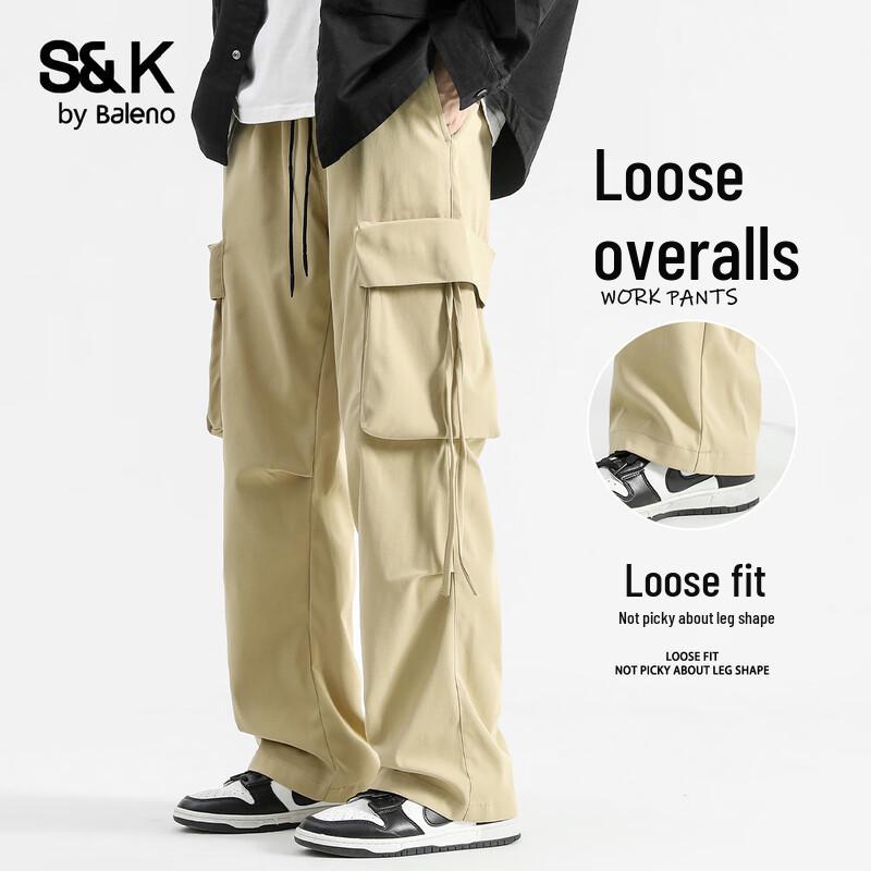 Baleno S&K Men s American Retro Multi-Pocket Cargo Pants XL
