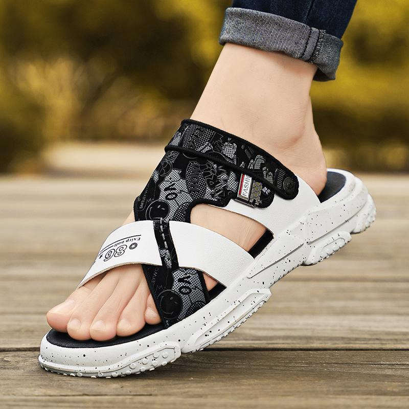 Summer Men Sandals Genuine Leather Mens Casual Shoes Outdoor Men Leather Sandals for Men Beach Shoes Roman Mens Shoes