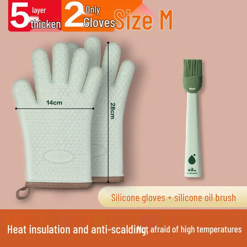 ZISIZ Silicone Heat Resistant Oven Mitt