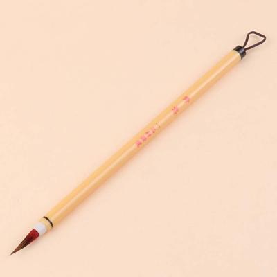 2pcs Soft Hair Chinese Brush 0.5cm Imitation Rabbit Hair Painting Pen for Chinese Plastic Soft Grip Hook Line Pen Student