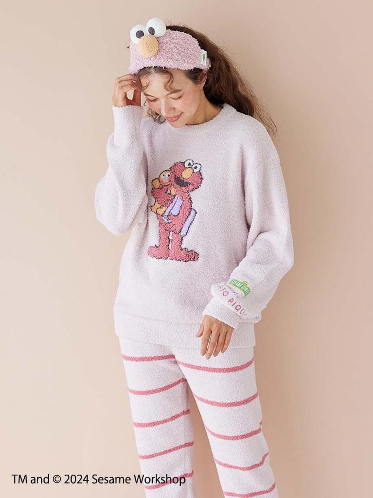 gelato pique Sesame Street Motif JQD Pullover Long Pants Set Pink & (PWNT245058) Women's