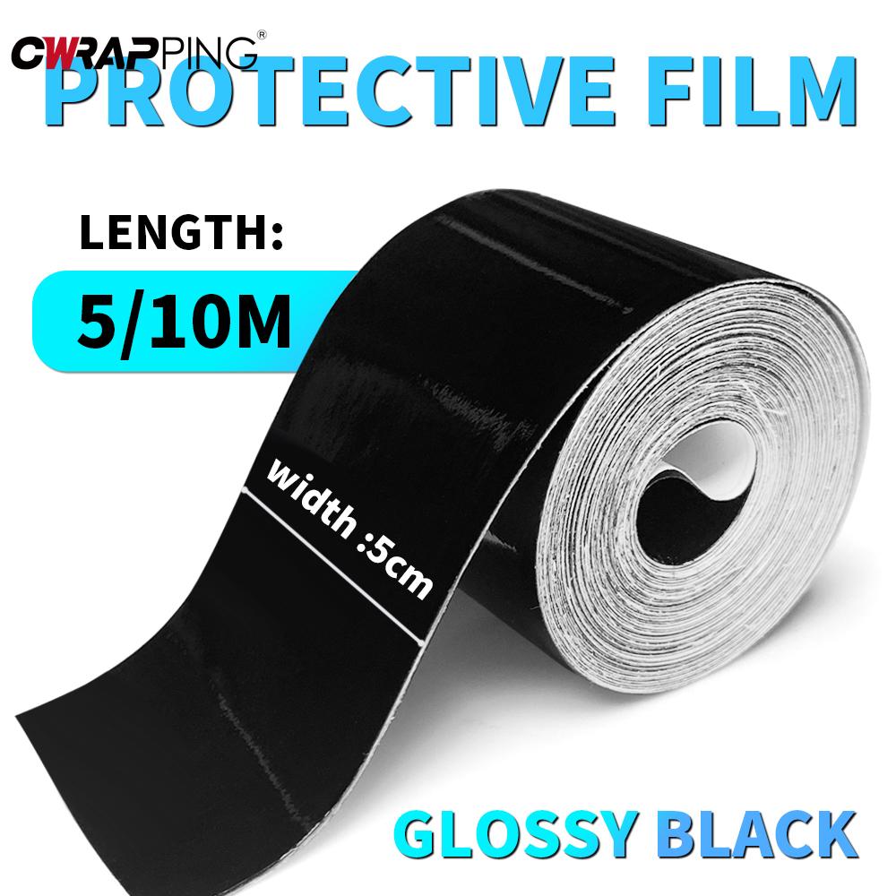 Glossy Black Vinyl Car Sticker Door Protection Vinyl Matte Motorcycles Helmets Stickers Waterproof Films for Car Accessories