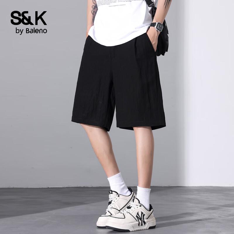 Baleno Men's S&K Series Linen Blend Shorts
