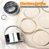 5pcs Biscuit Cutters with Handles 4.5cm 5.5cm 6.5cm 7.5cm 8cm Stainless Steel Cookie Cutters for Sandwich Donut Bread