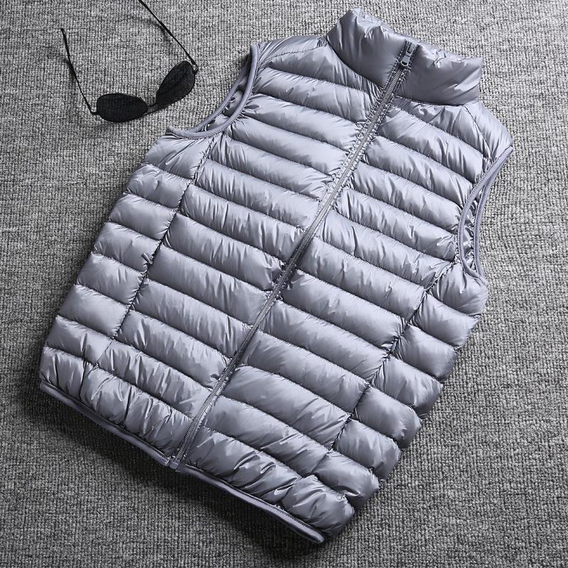 Men's 2024 Lightweight Down Vest - Fashionable, Thin, Sleeveless Gilet for Indoor/Outdoor Autumn Winter Wear