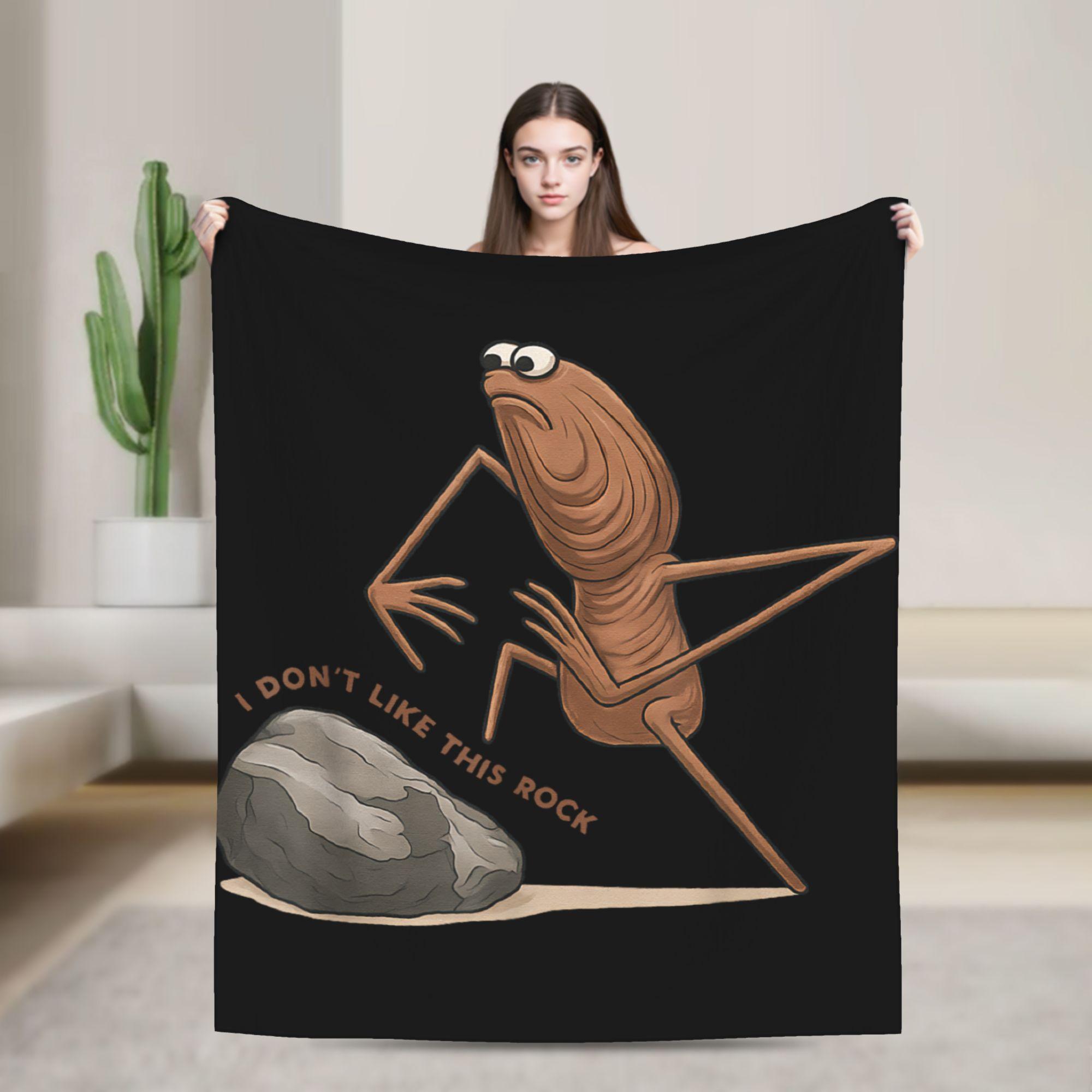 

Marcus The Worm Funny Meme Flannel Fashion Blanket Trending Vintage Throw Fashion Blankets for Home 200x150cm Lightweight 75x90cm