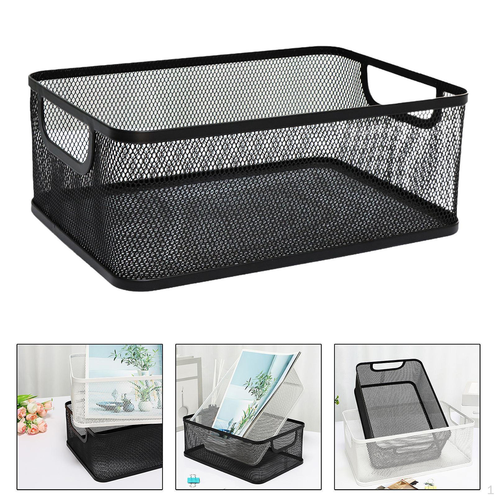 

Декоративная корзина для хранения одежды, многофункциональная подставка для игрушек, настольная Large чёрный