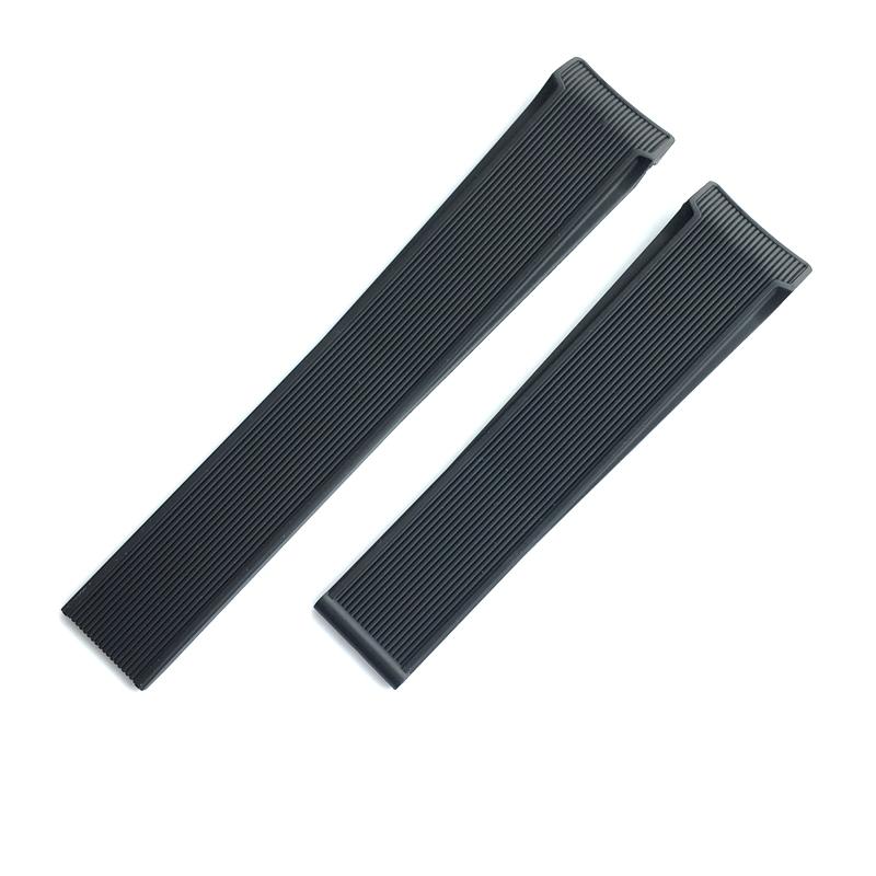 22 mm mäkký a hrubý gumený silikónový remienok na hodinky v novom štýle Čiernomodrý remienok na hodinky pre značku AQUARACER Series 43MM náramok s ciferníkom
