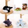 Underwater Animal Plush Keychain With Pp Cotton Filling For Girls Gift And Bag Decoration
