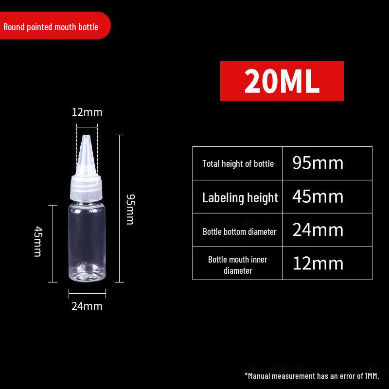 Transparent Soft Plastic Squeeze Dropper Bottles