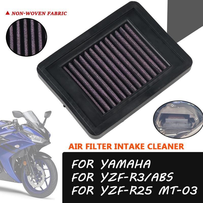 Motorcycle Accessories Air Filter Intake Cleaner Air Element Cleaner For YAMAHA MT-03 YZF-R3 ABS YZF-R25 MT03 YZFR3 YZFR25 2023