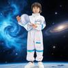 3Pcs Astronaut Costume Astronaut Suits Jumpsuit Gloves Cap Cosplay Halloween Costume Space Suits for Toddler,Kids
