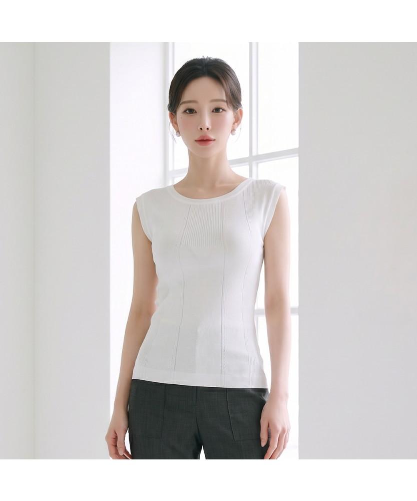 Sup Ribbed Sleeveless Top (Sa5Sk91) Violet(49)/Fff