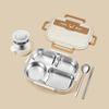 MeyJig Porta Pranzo in Plastica per Microonde Bento Box con Scomparto Contenitore per Alimenti Portatile 1/1.5L