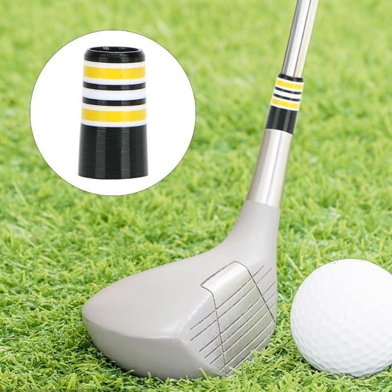 A1A2 10Pcs Striped Golfs Iron Ferrules Golfs Ferrules MultiRings Golfs Club Sleeves
