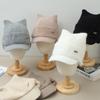 Winter Cat Ear Hat Women's Fleece Thickened Cold-proof Wool Hat Warm Ear Protection Knitted Casual Cap