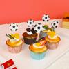 24 Stück/Set Fußball Cupcake Topper - Sportthema Partydekorationen für Babypartys, Hochzeiten & Geburtstage
