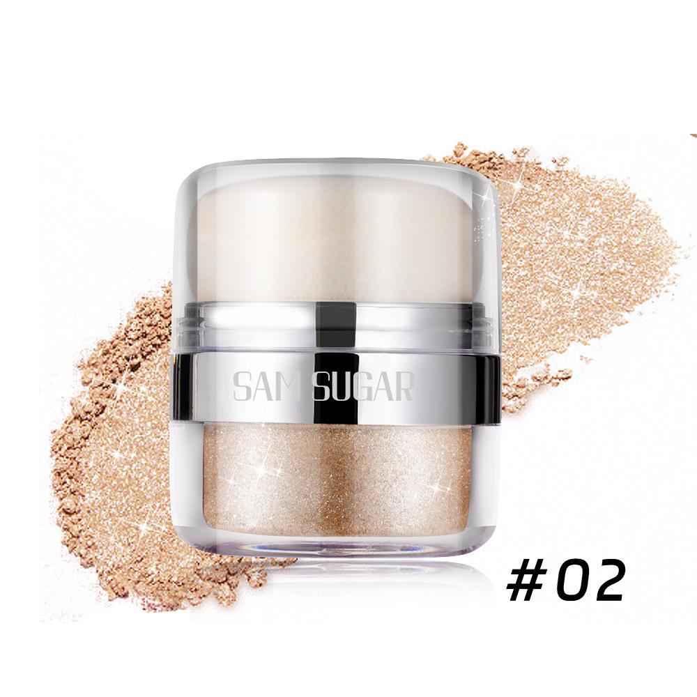 3-färgad långvarig highlighterkräm Byggbar skimrande lyster för alla beige toner Ljus/mörk hud Ansikte Kroppsbehåring Lätt och len