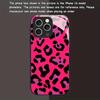 New Pink Leopard Print Tempered Glass Black Phone Case For Samsung Galaxy S25 S24 S23 Ultra Plus FE Protective Cover