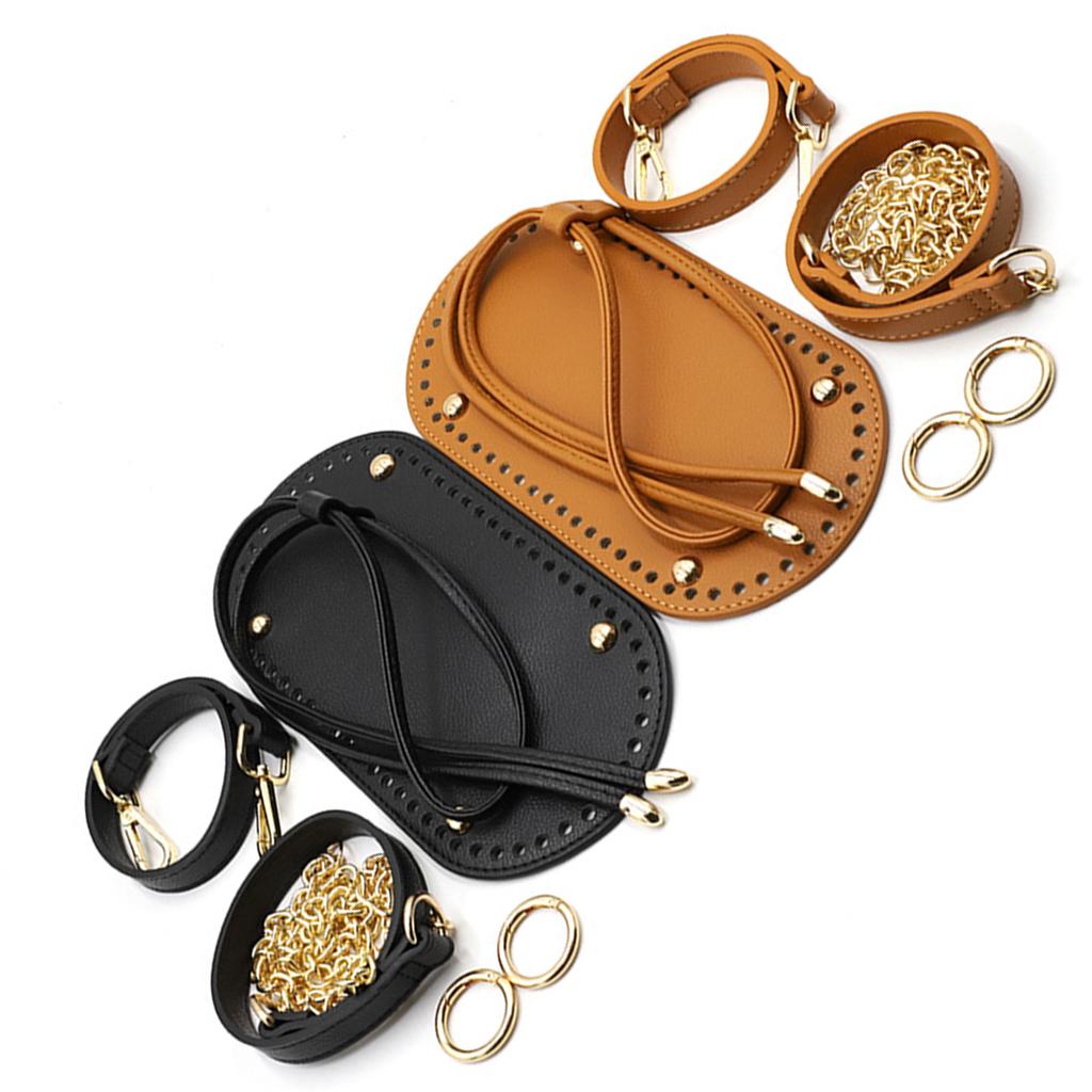 Assorted Leather Bag Bottom Knit Backpack Making DIY Material Kit