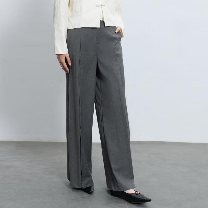 Sancai 2025 Autumn Women's Elegant Wide-Leg Commuter Trousers