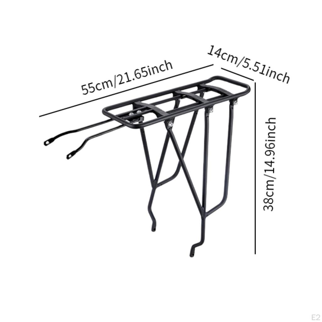 Bicycle Carrier Rack Rear Bike for Disc Brake, Pannier Cargo