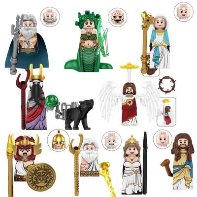 Blind Box TP1044 Mini Figure Greek Mythology Medusa Poseidon Zeus Building Blocks Jesus Hades Athena Building Block Model Toys
