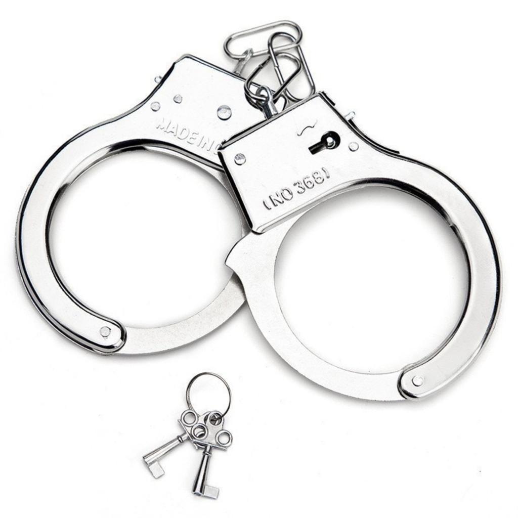 Realistic Handcuffs For Children, Perfect For Role-playing, Anime, Escape Room, Cosplay, And Props (iron Handcuffs).