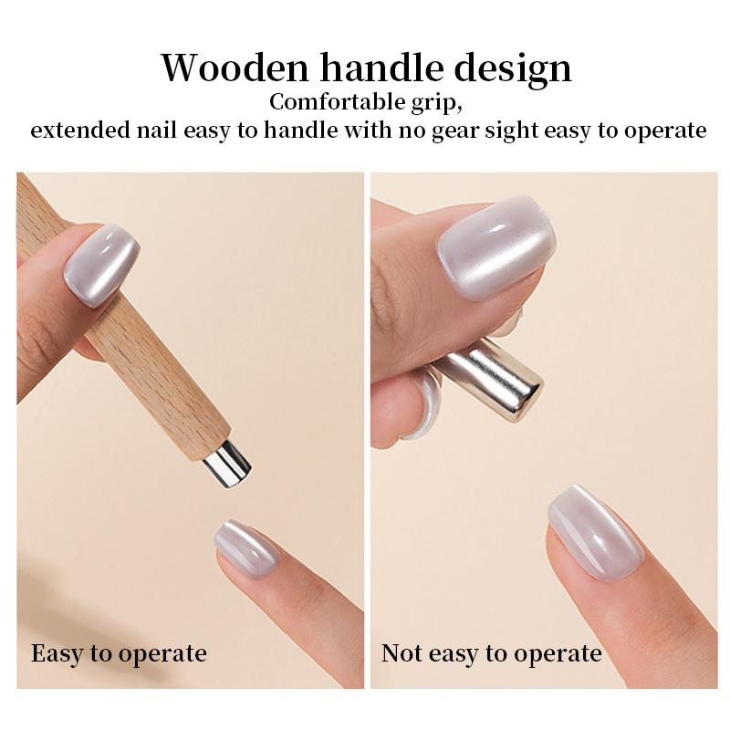 Doppelkopf-Magnetstifte für Katze Magnetisches Gel Starker Magnetstab Katzenmagnet für Nägel Magnetstift Malgel Maniküre-Werkzeug