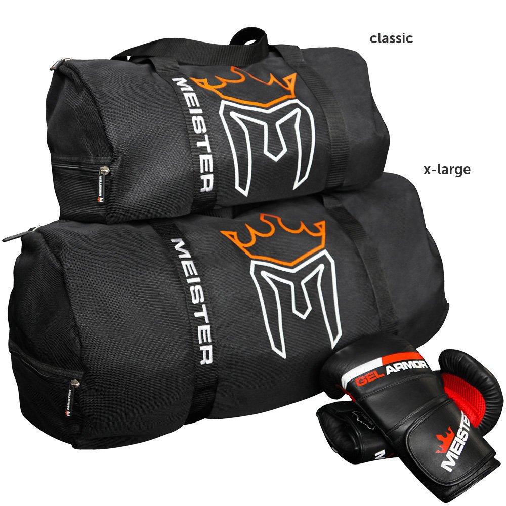 Authentic Meister Breathable Lightweight Mesh Duffel Gym Bag Black - - X-Large