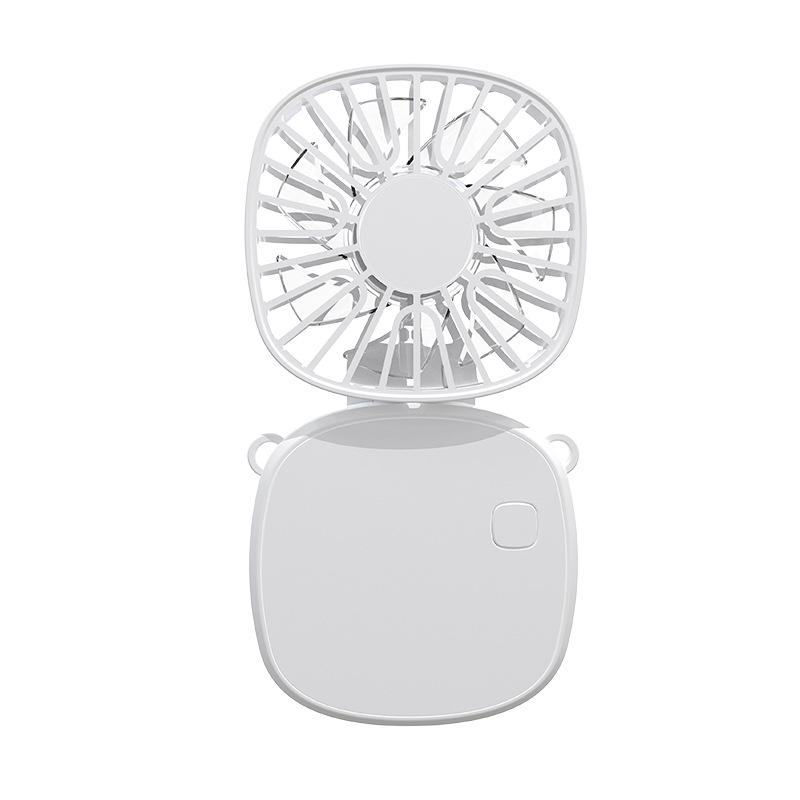 USB Rechargeable Portable Fan with Folding Mirror and Custom Logo Customizable Logo Available
