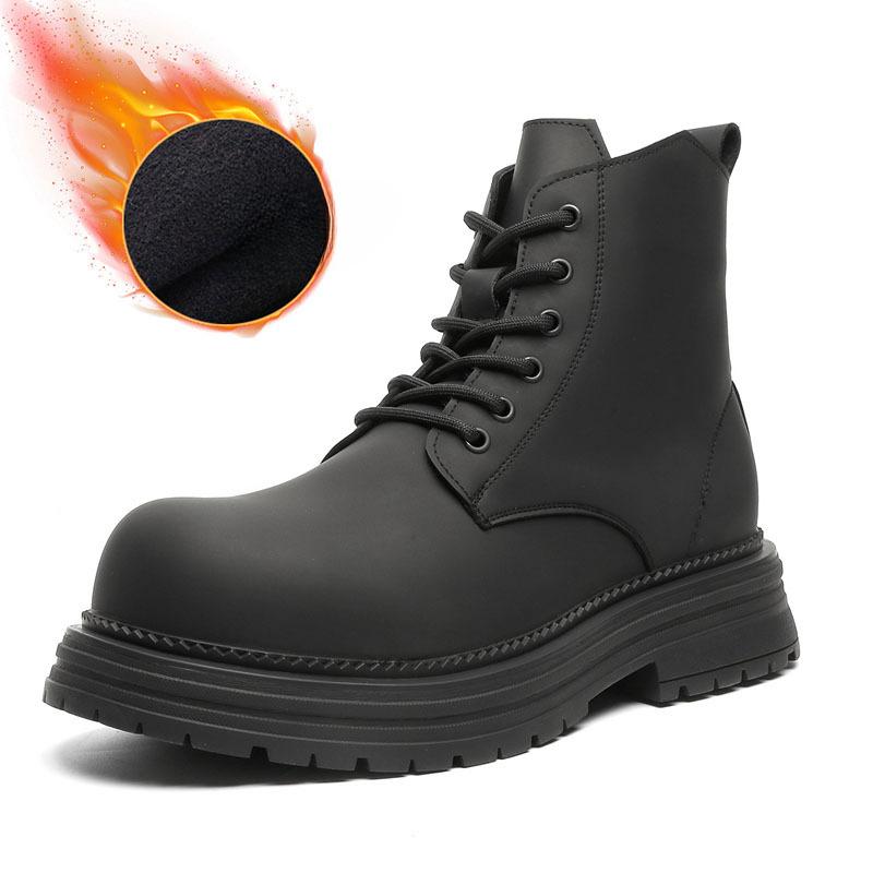 

Ботинки Martin мужские в британском стиле, новые высокие кожаные туфли для поездок на работу, на платформе, средней высоты, 2276-R 44