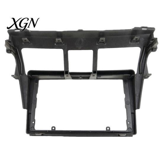 Automotive Interior Upgrade 9 Inch Car Radio Fascia Frame for Toyota Vios 2008, Center Console Dashboard Navigation Panel Frame, Stereo Install Bezel