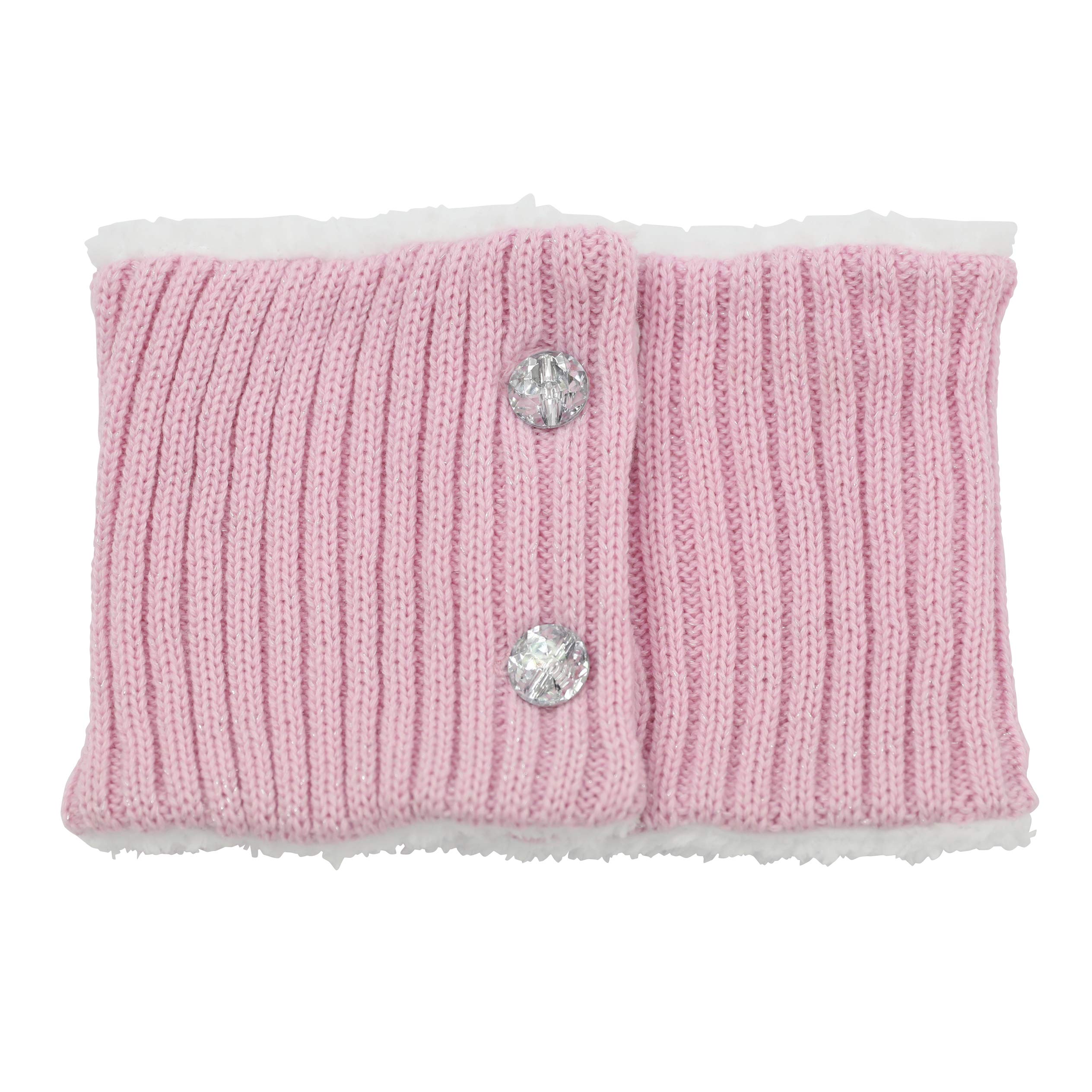 

Детский женский снуд-шарф для защиты от холода с пуговицами, розовый [Arisana] розовый