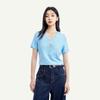 FivePlus Sweet V-Neck Pearl Pattern Short-Sleeve T-Shirt