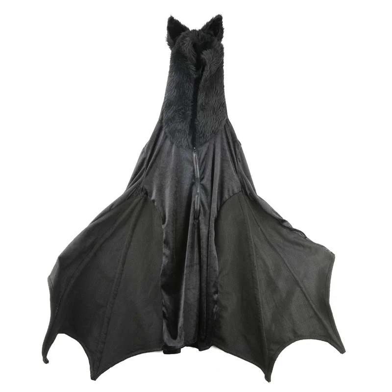 New Women Halloween Bat Adult Jumpsuit Halloween Fancy Dress Outfit Masquerade Party Animals Cosplay Costume (Romper Only)