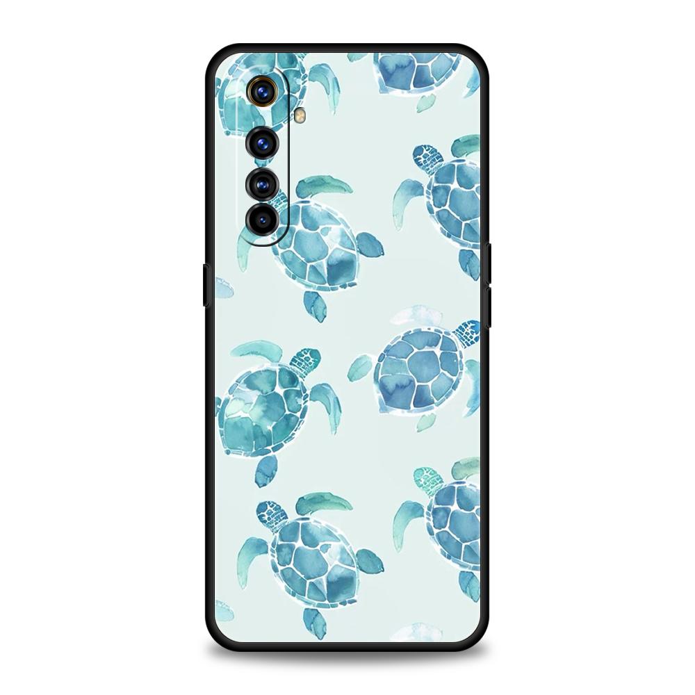 

Крутая Морская Черепаха Для Чехла Телефона Realme GT Neo 2 3 3T 5 Для Realme 12 11 5G 10 9 8 5G 7 6 GT5 GT3 GT2 Pro Plus C21 C25 C35 Realme GT2