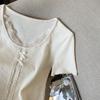 La Chapelle Women's Lace Patchwork T-Shirt