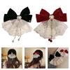 Contemporary Large Bows Barrettes Gentle Lace Construction Comfort Hair Clip For Women Kids