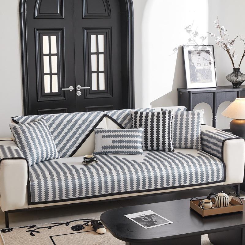 Summer Ice Silk Sofa Cushion Cool But Not Ice Sofa Cushion Non-Slip Light Luxury High-Grade Sofa Cover Towel