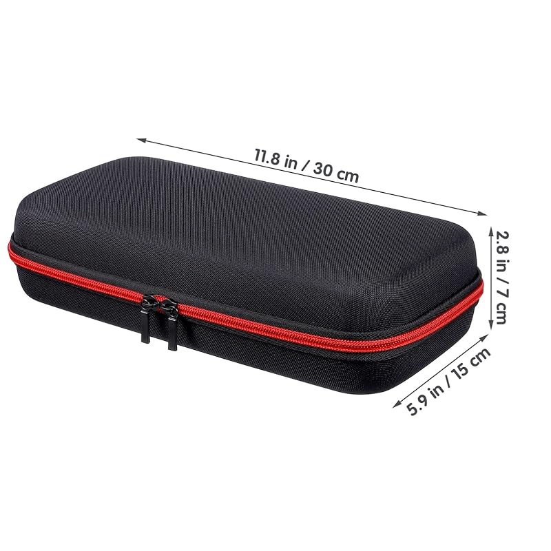 STOBOK wireless microphone organizer Wireless microphone case EVA microphone case storage bag travel case equipped with thick sponge